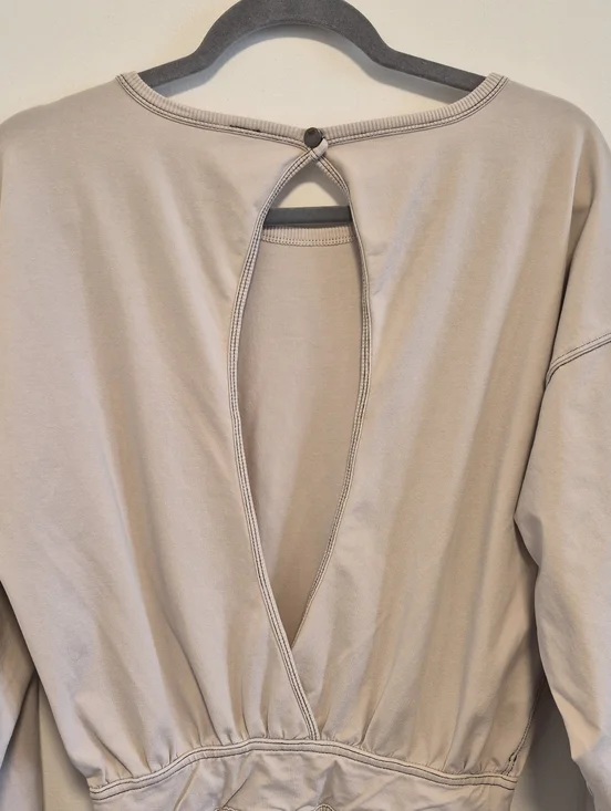 Free People Movement New Flow Skortsie Dress Size XS Tofu Beige Shorts Skort - Picture 12 of 16